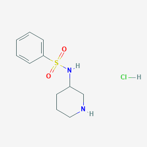 N-Piperidin-3-ylbenzenesulfonamide;hydrochloride