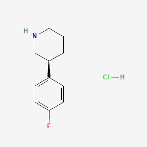 molecular formula C11H15ClFN B2415187 (S)-3-(4-氟苯基)哌啶盐酸盐 CAS No. 1217829-49-6