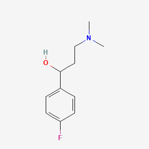 molecular formula C11H16FNO B2415188 3-(二甲氨基)-1-(4-氟苯基)丙醇 CAS No. 133712-56-8