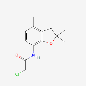 2-chloro-N-(2,2,4-trimethyl-2,3-dihydro-1-benzofuran-7-yl)acetamide