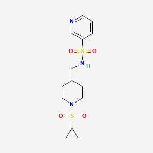 N-((1-(cyclopropylsulfonyl)piperidin-4-yl)methyl)pyridine-3-sulfonamide