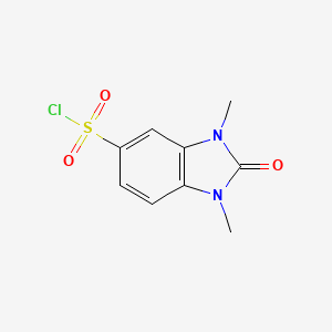 molecular formula C9H9ClN2O3S B2415202 1,3-Dimethyl-2-oxo-2,3-dihydro-1H-benzo[d]imidazole-5-sulfonyl chloride CAS No. 24134-65-4