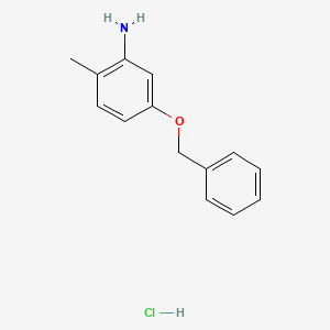 molecular formula C14H16ClNO B2415230 5-(苯甲氧基)-2-甲基苯胺盐酸盐 CAS No. 2219407-71-1