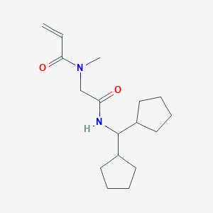 N-[2-(Dicyclopentylmethylamino)-2-oxoethyl]-N-methylprop-2-enamide