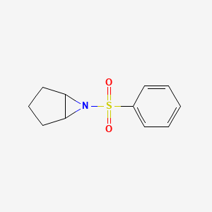 molecular formula C11H13NO2S B2415291 6-(Benzenesulfonyl)-6-azabicyclo[3.1.0]hexane CAS No. 141336-05-2