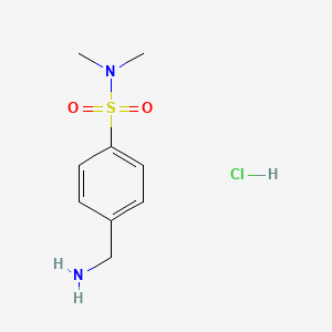 4-(aminomethyl)-N,N-dimethylbenzene-1-sulfonamide hydrochloride