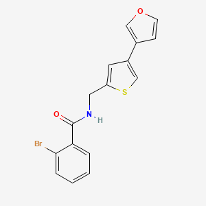 2-Bromo-N-[[4-(furan-3-yl)thiophen-2-yl]methyl]benzamide