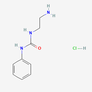molecular formula C9H14ClN3O B2415316 1-(2-Aminoethyl)-3-phenylurea hydrochloride CAS No. 85850-48-2