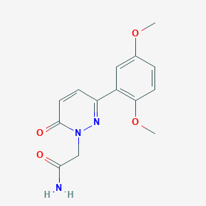 2-[3-(2,5-Dimethoxyphenyl)-6-oxopyridazin-1-yl]acetamide