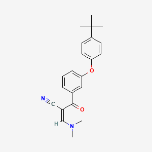 (Z)-2-{3-[4-(tert-butyl)phenoxy]benzoyl}-3-(dimethylamino)-2-propenenitrile