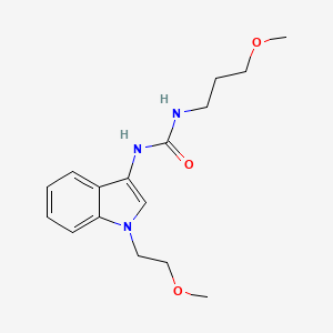 1-(1-(2-methoxyethyl)-1H-indol-3-yl)-3-(3-methoxypropyl)urea