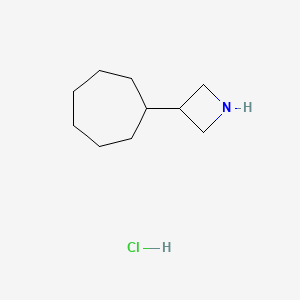 molecular formula C10H20ClN B2415331 3-Cycloheptylazetidine hydrochloride CAS No. 2138513-86-5