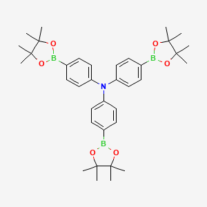 molecular formula C36H48B3NO6 B2415332 Tris(4-(4,4,5,5-tetramethyl-1,3,2-dioxaborolan-2-yl)phenyl)amine CAS No. 267221-90-9