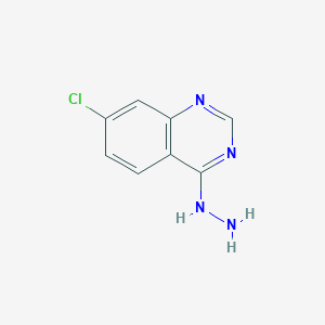 molecular formula C8H7ClN4 B2415346 7-Chloro-4-hydrazinylquinazoline CAS No. 1041703-97-2