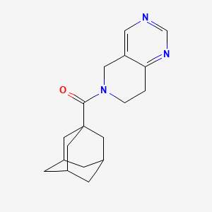 molecular formula C18H23N3O B2415351 (3r,5r,7r)-アダマンタン-1-イル(7,8-ジヒドロピリド[4,3-d]ピリミジン-6(5H)-イル)メタノン CAS No. 1797874-81-7