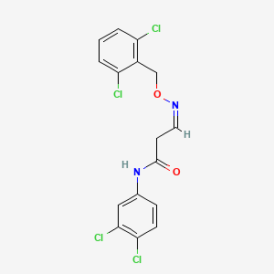 3-{[(2,6-dichlorobenzyl)oxy]imino}-N-(3,4-dichlorophenyl)propanamide