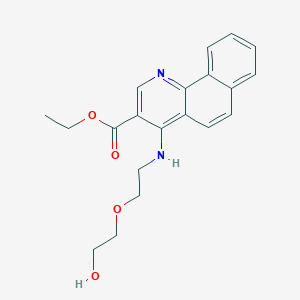 molecular formula C20H22N2O4 B241536 Ethyl 4-{[2-(2-hydroxyethoxy)ethyl]amino}benzo[h]quinoline-3-carboxylate 