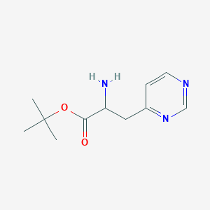 Tert-butyl 2-amino-3-pyrimidin-4-ylpropanoate