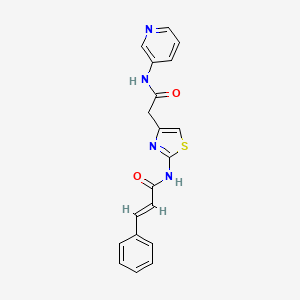 N-(4-(2-oxo-2-(pyridin-3-ylamino)ethyl)thiazol-2-yl)cinnamamide
