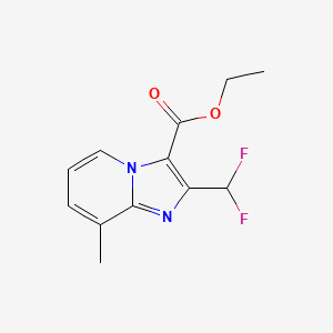 Ethyl 2-(difluoromethyl)-8-methylimidazo[1,2-a]pyridine-3-carboxylate