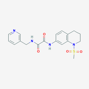 N1-(1-(methylsulfonyl)-1,2,3,4-tetrahydroquinolin-7-yl)-N2-(pyridin-3-ylmethyl)oxalamide