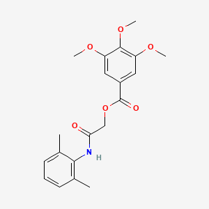 molecular formula C20H23NO6 B2415384 [2-(2,6-二甲基苯胺基)-2-氧代乙基] 3,4,5-三甲氧基苯甲酸酯 CAS No. 386262-17-5