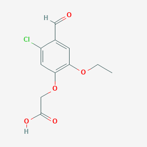 (5-Chloro-2-ethoxy-4-formylphenoxy)acetic acid