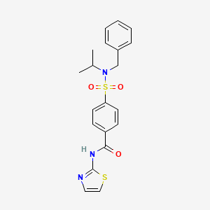 molecular formula C20H21N3O3S2 B2415408 4-(N-benzyl-N-isopropylsulfamoyl)-N-(thiazol-2-yl)benzamide CAS No. 868676-71-5