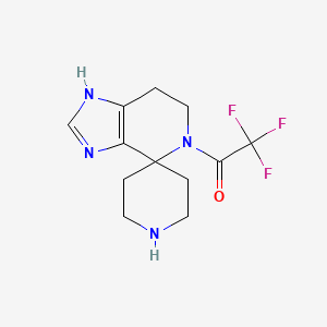 2,2,2-Trifluoro-1-{1,5,6,7-tetrahydrospiro[imidazo[4,5-c]pyridine-4,4'-piperidine]-5-yl}ethan-1-one