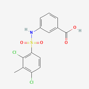 3-(2,4-Dichloro-3-methylbenzenesulfonamido)benzoic acid