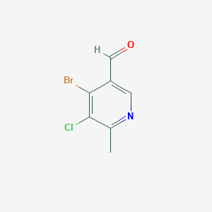 4-Bromo-5-chloro-6-methylpyridine-3-carbaldehyde