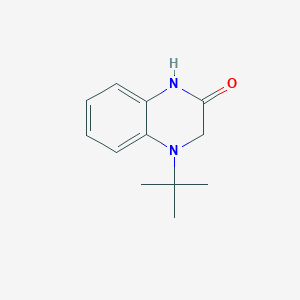 molecular formula C12H16N2O B2415443 4-Tert-butyl-1,2,3,4-tetrahydroquinoxalin-2-one CAS No. 1501539-47-4