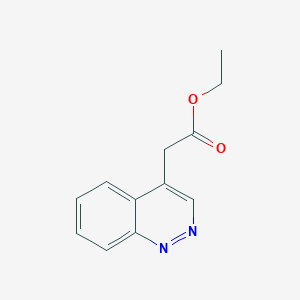 molecular formula C12H12N2O2 B2415453 Ethyl 2-(cinnolin-4-yl)acetate CAS No. 18592-01-3