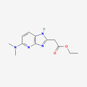 ethyl 2-[5-(dimethylamino)-3H-imidazo[4,5-b]pyridin-2-yl]acetate