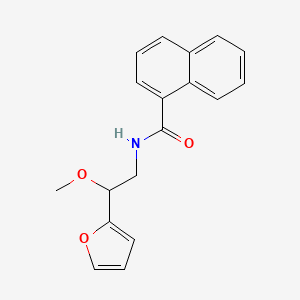 molecular formula C18H17NO3 B2415463 N-(2-(furan-2-yl)-2-methoxyethyl)-1-naphthamide CAS No. 1788848-24-7