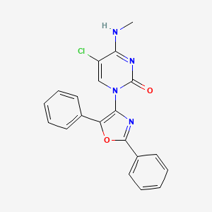 5-chloro-1-(2,5-diphenyloxazol-4-yl)-4-(methylamino)pyrimidin-2(1H)-one