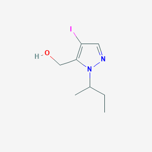molecular formula C8H13IN2O B2415489 (1-sec-Butyl-4-iodo-1H-pyrazol-5-yl)methanol CAS No. 2101197-33-3