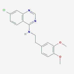 7-chloro-N-[2-(3,4-dimethoxyphenyl)ethyl]quinazolin-4-amine