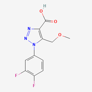1-(3,4-difluorophenyl)-5-(methoxymethyl)-1H-1,2,3-triazole-4-carboxylic acid