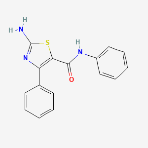 molecular formula C16H13N3OS B2415605 2-氨基-N,4-二苯基噻唑-5-甲酰胺 CAS No. 300815-19-4