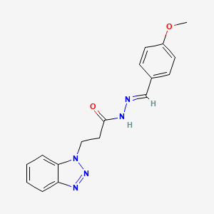 3-(1H-1,2,3-Benzotriazol-1-YL)-N'-(4-methoxybenzylidene)propanohydrazide