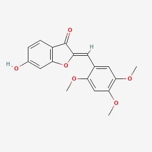 (2Z)-6-hydroxy-2-(2,4,5-trimethoxybenzylidene)-1-benzofuran-3(2H)-one