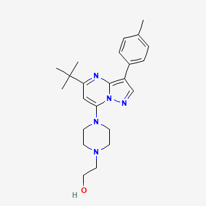 2-(4-(5-(Tert-butyl)-3-(p-tolyl)pyrazolo[1,5-a]pyrimidin-7-yl)piperazin-1-yl)ethanol