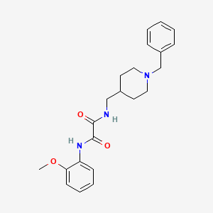 molecular formula C22H27N3O3 B2415636 N1-((1-苄基哌啶-4-基)甲基)-N2-(2-甲氧基苯基)草酰胺 CAS No. 953249-85-9