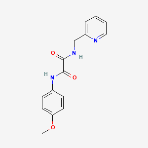 molecular formula C15H15N3O3 B2415638 N'-(4-甲氧基苯基)-N-(吡啶-2-基甲基)草酰胺 CAS No. 331426-60-9