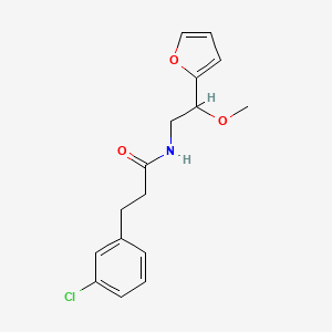 molecular formula C16H18ClNO3 B2415641 3-(3-chlorophenyl)-N-(2-(furan-2-yl)-2-methoxyethyl)propanamide CAS No. 1795295-86-1