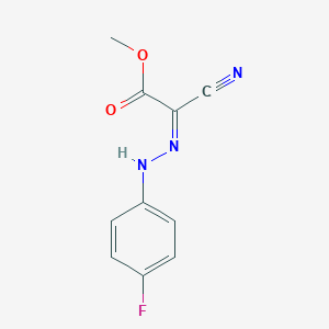 molecular formula C10H8FN3O2 B241573 Methyl cyano[(4-fluorophenyl)hydrazono]acetate 