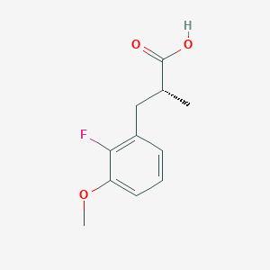 molecular formula C11H13FO3 B2415752 (2R)-3-(2-Fluoro-3-methoxyphenyl)-2-methylpropanoic acid CAS No. 2248209-83-6