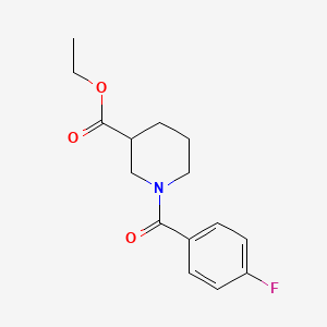 molecular formula C15H18FNO3 B2415790 Ethyl 1-(4-fluorobenzoyl)piperidine-3-carboxylate CAS No. 310454-55-8