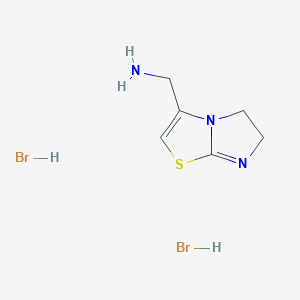 (5,6-Dihydroimidazo[2,1-b][1,3]thiazol-3-ylmethyl)amine dihydrobromide